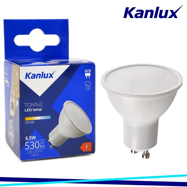Lampada Led 6,5W GU10 120° Luce Natura 530 Lumen